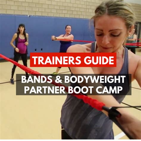 Resistance Bands And Bodyweight Partner Boot Camp Routine Axfit Com