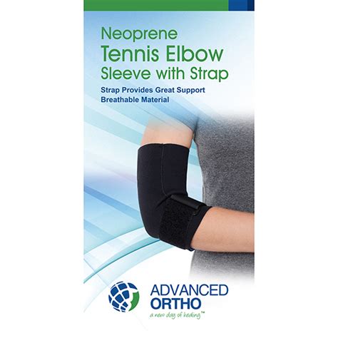 Advanced Orthopedics Neoprene Tennis Elbow Sleeve With Strap