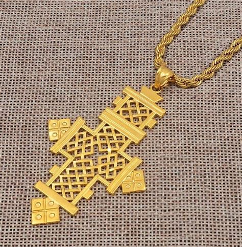 Ethiopian Traditional Cross Necklace Etsy