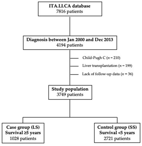 Cancers Free Full Text Surveillance As Determinant Of Long Term Survival In Non Transplanted