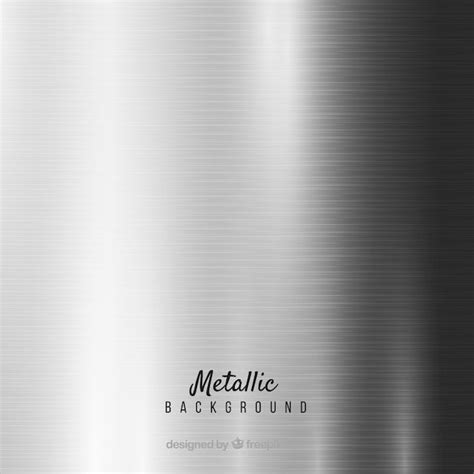 Free Vector | Metallic silver background