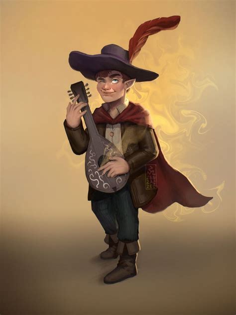 Halfling Bard Zeezaczed Bard Dnd Characters Character Portraits