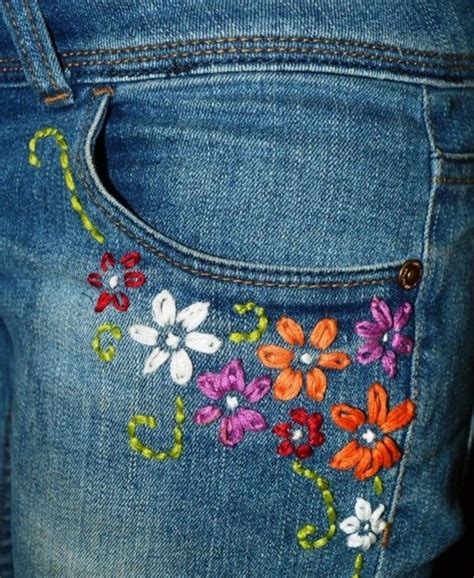 Pin By D D On Textile Art Kumaş Sanatı Embroidery Jeans Diy