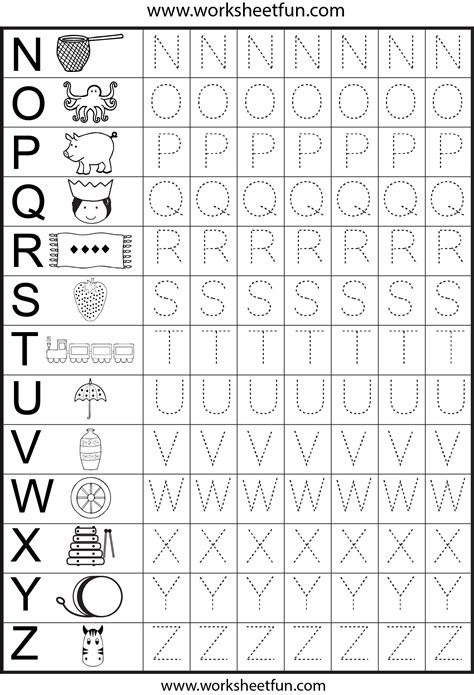 Abc Worksheets For Kindergarten - Kindergarten