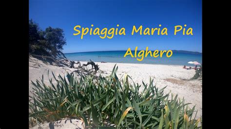 Spiaggia Maria Pia Alghero Sardegna YouTube