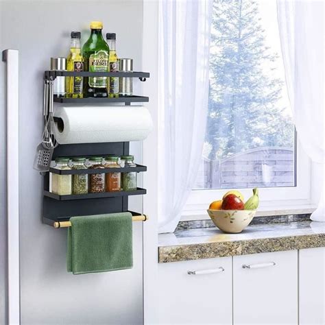 Etagère magnétique frigo Etagère Réfrigérateur Magnétique Porte