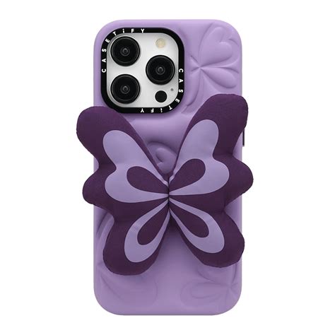 Iphone Pro The Grippy Case Violet Butterfly Casetify Th