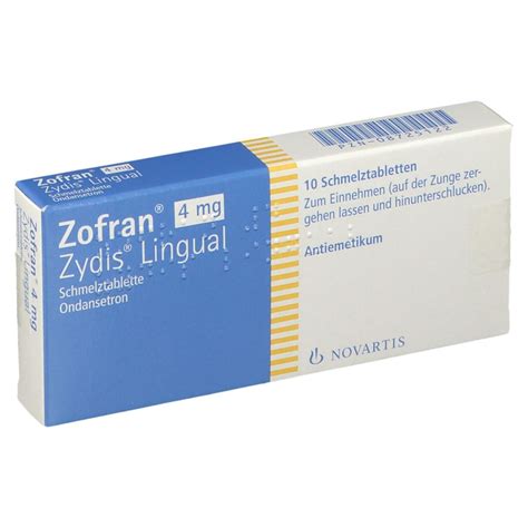 Zofran® 4 Mg Zydis® Lingual 10 St Mit Dem E Rezept Kaufen Shop Apotheke