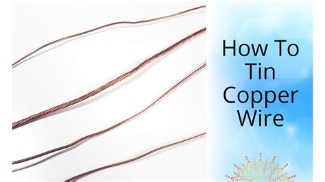 How To Tin Copper Wire For Stained Glass Projects YouTube