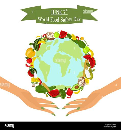 World food safety day on June 7 banner, poster or card vector clipart ...