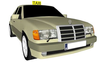 Mercedes Benz 500E German Taxi 3D Warehouse