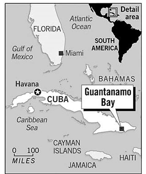 Guantanamo is a miniature America / Base has often seen worldwide attention