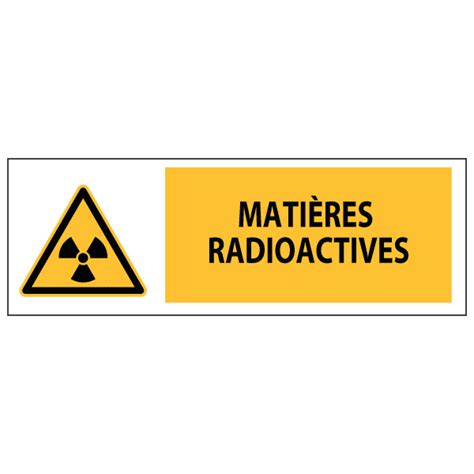 Panneau Mati Res Radioactives Iso W Ozc Signal Tique