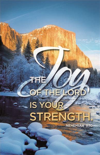 Church Bulletin 11 Inspirational Praise Joy Pack Of 100 Joy Of The Lord Nehemiah