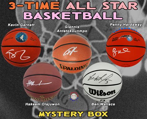 3 Time ALL STAR Signed Basketball Mystery Box Series 14 Limited To