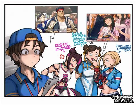 Chun Li Cammy White Han Juri Ryu And Kasugano Sakura Street Fighter And 1 More Drawn By