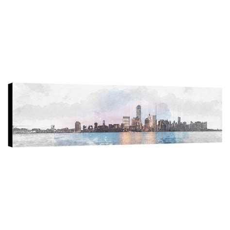 Stampa Su Tela New York Skyline 160x60 Cm Leroy Merlin