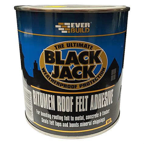 EverBuild Black Jack Bitumen Roof Felt Adhesive 1 Litre Ray Grahams