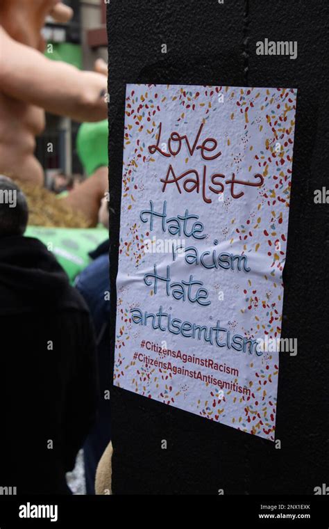 Aalst B Lgica De Febrero De Cartel Que Representa Un