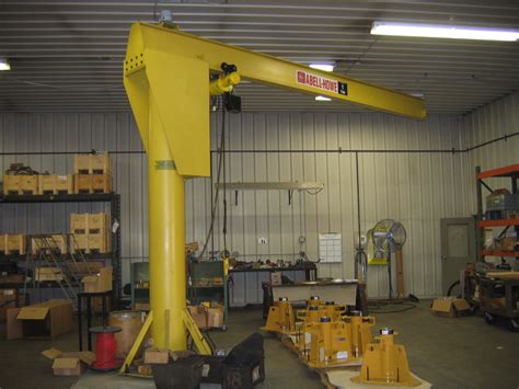 J904B Base Plate Mounted Heavy Duty Pillar Jib Crane 4000lb Capacity