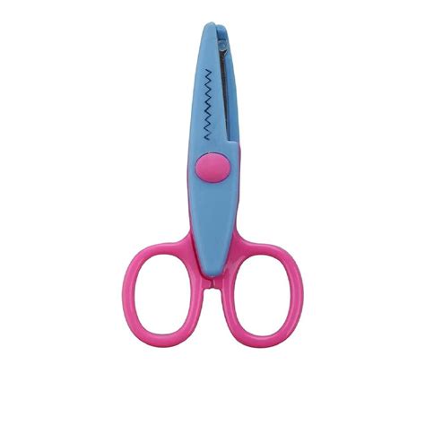 Plastic Zig Zag Scissors Design Scissors Set Of For School Size