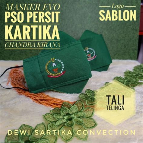 Jual Masker 3D PSO Persit Kartika Chandra Kirana Logo Sablon Bordir