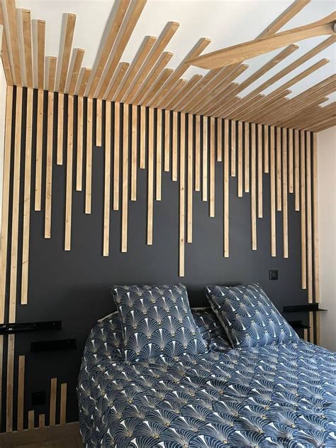 wood panel wall bedroom design | Living room wall designs, House ...