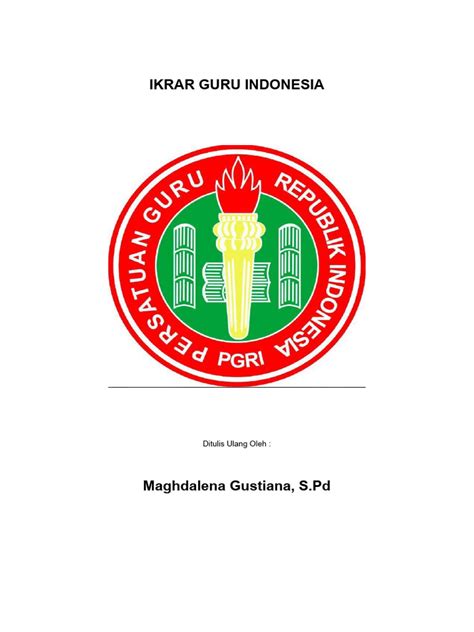 Ikrar Guru Indonesia Pdf