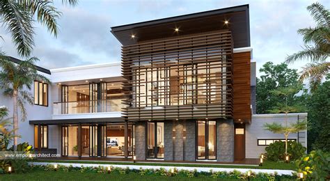 Desain Tampak Belakang Rumah Modern 2 Lantai Bapak Fatah II Di Blora