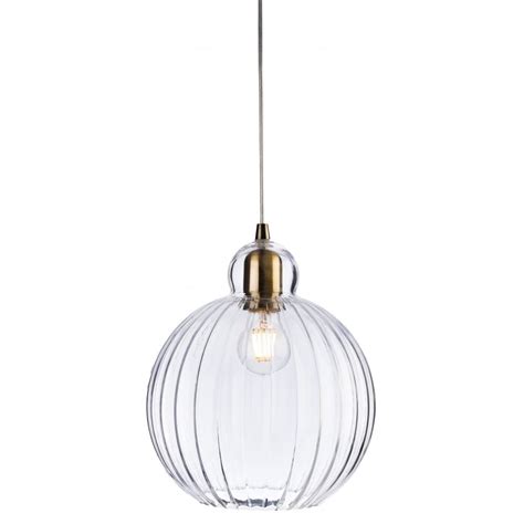 Firstlight 7649ab Victory Single Light Ceiling Pendant In Antique Brass Finish With Clear Glass