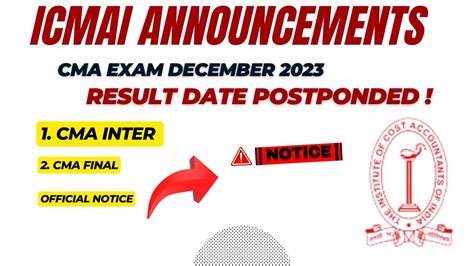 Latest News CMA Exam December 2023 Result Date Declared By ICMAI