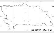 Blank Simple Map of West Berkshire