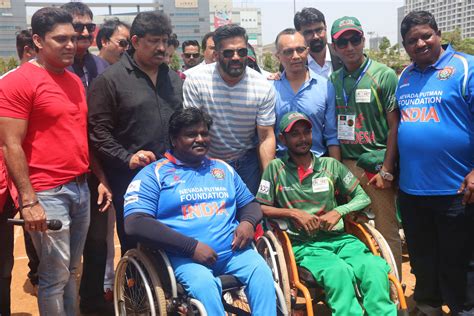 Suniel Shetty At India Bangladesh Wheelchair Cricket Series Semi