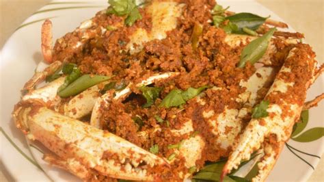 Crab Sukka Mangalore Style Crab Sukka Recipe Kekda Masala Crab Curry