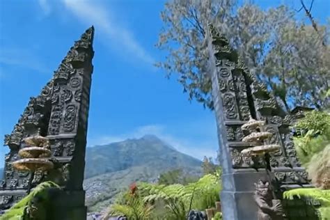 Wisata Bukit Sanjaya Boyolali Dengan Landscape Gunung Merbabu Spot