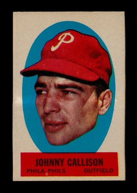 1963 Topps Peel Offs Set Break Johnny Callison GMCARDS EBay