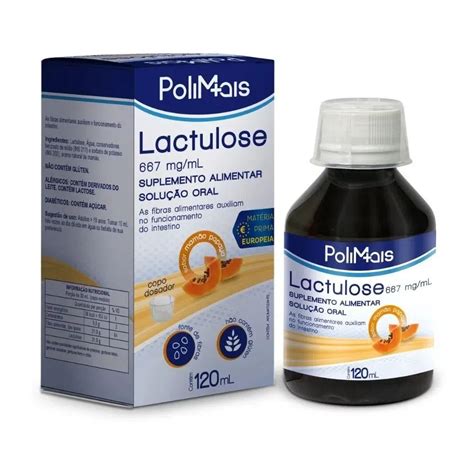 Para Que Serve O Remédio Lactulose - Suplemento Líquido Lactulose PoliMais Sabor Mamão Papaya 120ml Com Copo ...