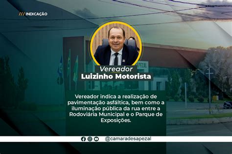 Mobilidade Urbana vereador Luizinho indica a pavimentação e iluminação