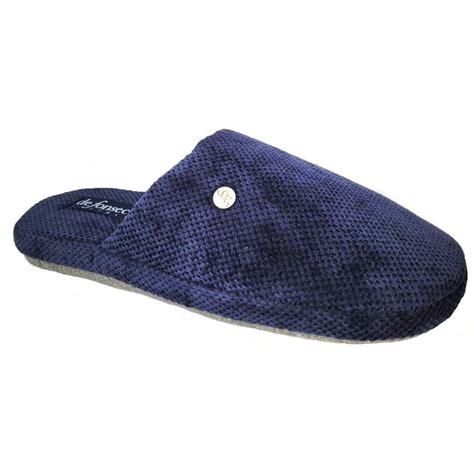 De Fonseca Pantofole Ciabatte Invernali Da Uomo Mod Roma Top I M Blu