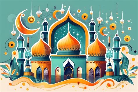 Watercolor Mosques Stock Illustrations 274 Watercolor Mosques Stock