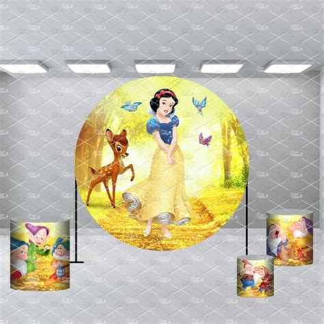 Super Kit Branca De Neve Painel Capas Para Cilindros Elo