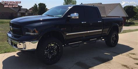 Dodge Ram 1500 Fuel Full Blown D254 Gloss Black And Milled 22 X 10