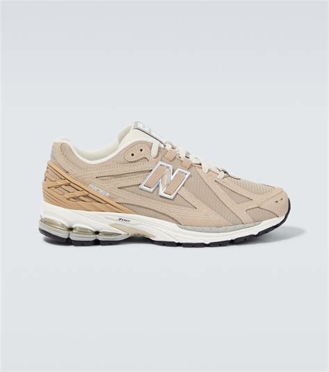 New Balance R Mesh Paneled Sneakers Beige Editorialist