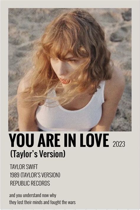 you are in love (taylor’s version) | Taylor swift songs, Taylor swift ...