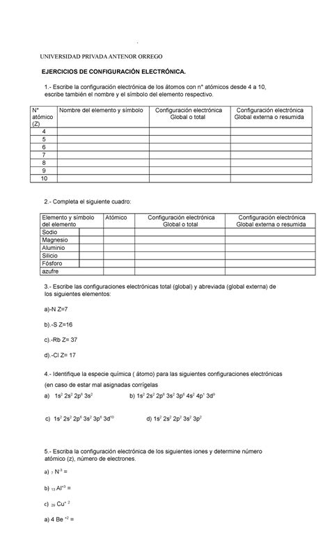 Ejercicios DE Configuracion Electronica 2022 UNIVERSIDAD PRIVADA