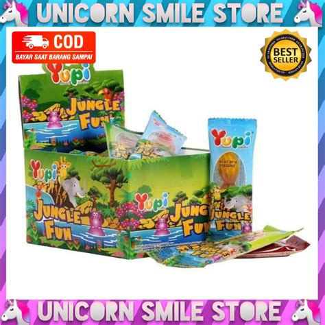 Jual PERMEN YUPI JUNGLE FUN DINOLAND SEAWORLD BOX PER PCS PROMO