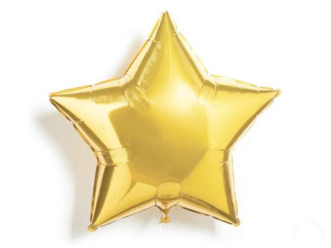 Gold Silver Star 18 Mylar Balloon Etsy