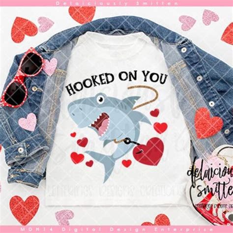 Hooked On You Valentine Svg Etsy