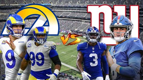 New York Giants Vs Los Angeles Rams Live Play By Play Reaction Youtube