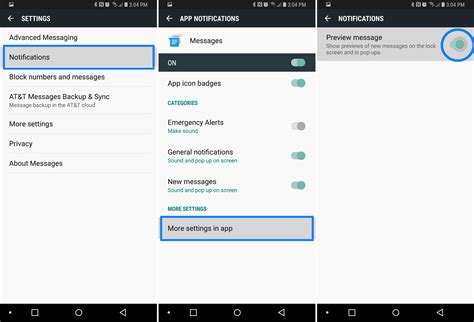 How To Disable Text Message Previews On Galaxy S Moyens I O